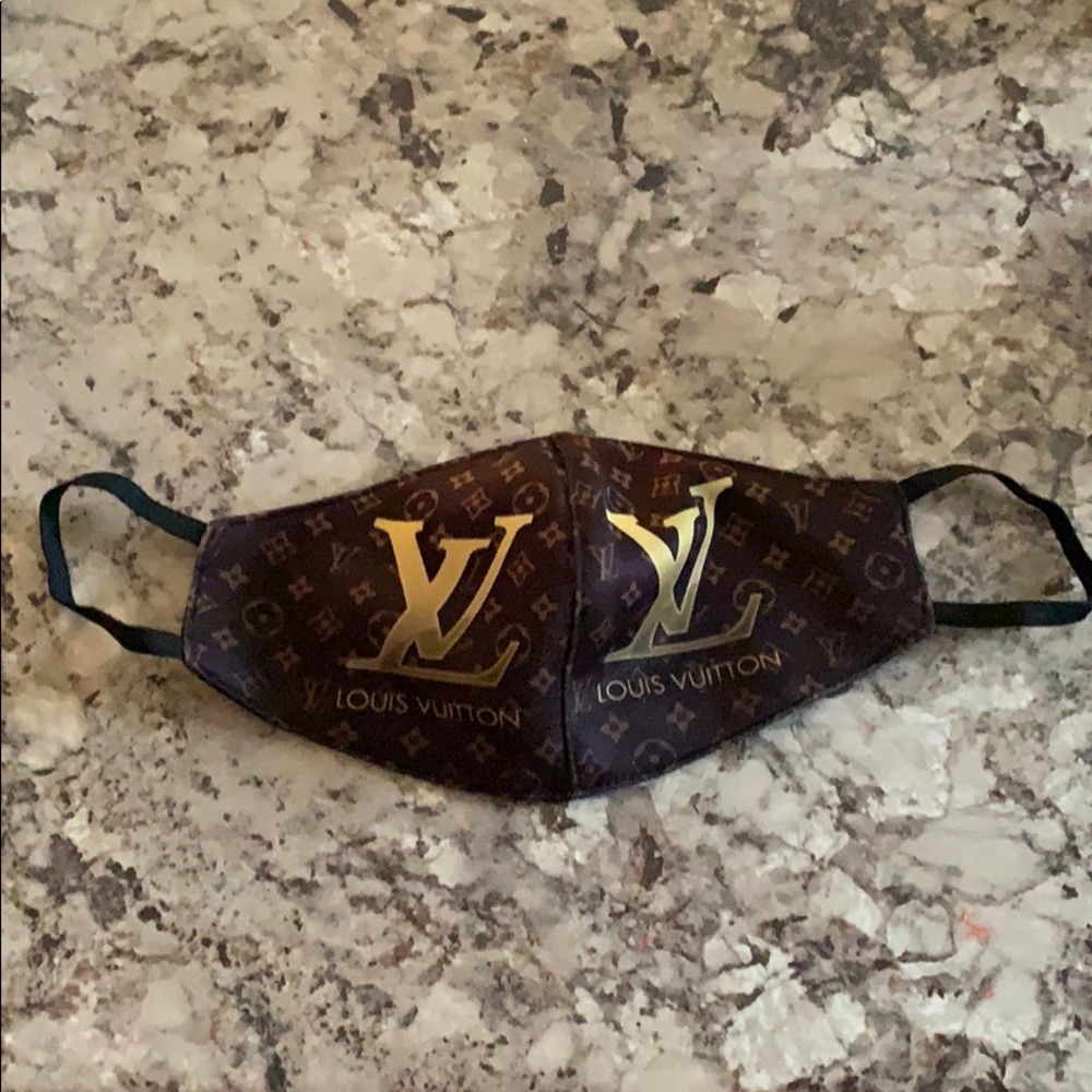 Louis Vuitton print reversible face mask